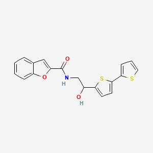 N-(2-{[2,2'-bithiophene]-5-yl}-2-hydroxyethyl)-1-benzofuran-2-carboxamide