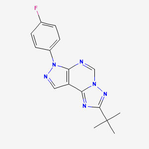 2-(tert-butyl)-7-(4-fluorophenyl)-7H-pyrazolo[4,3-e][1,2,4]triazolo[1,5-c]pyrimidine