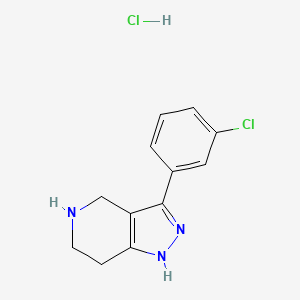 3-(3-chlorophenyl)-1H,4H,5H,6H,7H-pyrazolo[4,3-c]pyridine hydrochloride