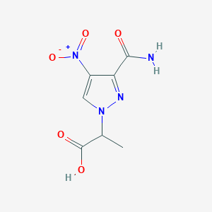 2-[3-(Aminocarbonyl)-4-nitro-1H-pyrazol-1-yl]propanoic acid