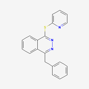 molecular formula C20H15N3S B2724887 1-Benzyl-4-(2-pyridinylsulfanyl)phthalazine CAS No. 338404-18-5
