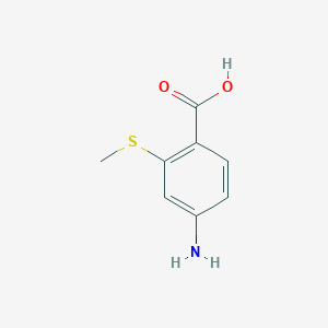 molecular formula C8H9NO2S B2724894 4-氨基-2-(甲硫基)苯甲酸 CAS No. 1343844-11-0