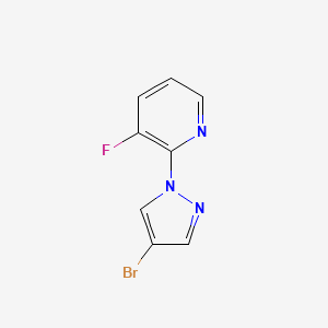 molecular formula C8H5BrFN3 B2724898 2-(4-bromo-1H-pyrazol-1-yl)-3-fluoropyridine CAS No. 1341900-28-4