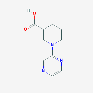 molecular formula C10H13N3O2 B2724900 1-(Pyrazin-2-yl)piperidine-3-carboxylic acid CAS No. 891392-96-4
