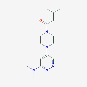 molecular formula C15H25N5O B2724904 1-(4-(6-(Dimethylamino)pyridazin-4-yl)piperazin-1-yl)-3-methylbutan-1-one CAS No. 1798619-72-3