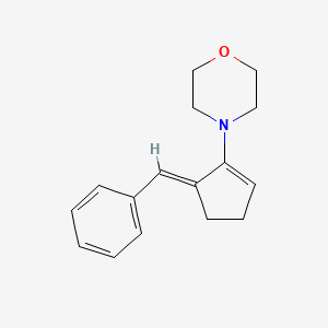 molecular formula C16H19NO B2724931 1-Morpholino-5-benzylidenecyclopentene CAS No. 94708-08-4