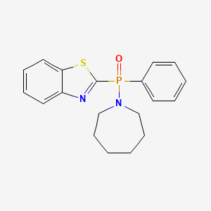 molecular formula C19H21N2OPS B2724940 2-[氮杂庚烷-1-基(苯基)磷酰基]-1,3-苯并噻唑 CAS No. 262603-91-8