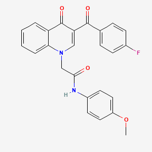 2-(3-(4-fluorobenzoyl)-4-oxoquinolin-1(4H)-yl)-N-(4-methoxyphenyl)acetamide