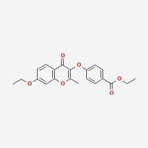 ethyl 4-[(7-ethoxy-2-methyl-4-oxo-4H-chromen-3-yl)oxy]benzoate
