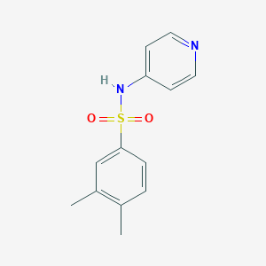 molecular formula C13H14N2O2S B272496 3,4-dimethyl-N-(4-pyridinyl)benzenesulfonamide 
