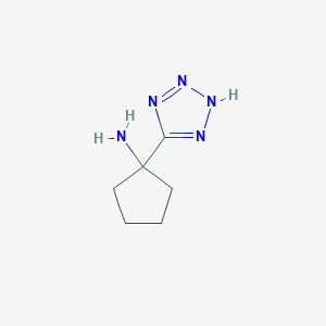 molecular formula C6H11N5 B2724964 1-(2H-1,2,3,4-四唑-5-基)环戊烷-1-胺 CAS No. 1249583-98-9