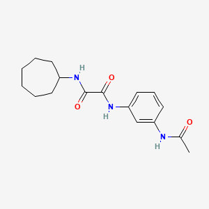 N'-(3-acetamidophenyl)-N-cycloheptyloxamide