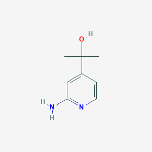 molecular formula C8H12N2O B2724984 2-(2-Amino-4-pyridyl)-2-propanol CAS No. 1229649-59-5