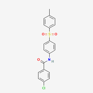 molecular formula C20H16ClNO3S B2725006 4-氯-N-{4-[(4-甲基苯基)磺酰基]苯基}苯甲酰胺 CAS No. 339096-13-8