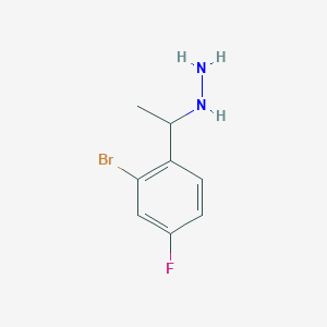 1-(2-Bromo-4-fluorophenyl)ethylhydrazine