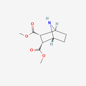 molecular formula C10H15NO4 B2725013 2,3-Dimethyl (1R,2R,3S,4S)-7-azabicyclo[2.2.1]heptane-2,3-dicarboxylate CAS No. 378245-84-2