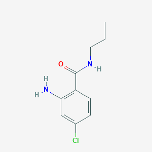 molecular formula C10H13ClN2O B2725018 2-amino-4-chloro-N-propylbenzamide CAS No. 926243-63-2