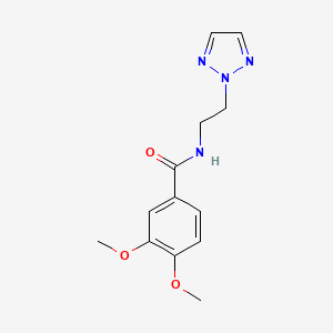 molecular formula C13H16N4O3 B2725030 N-(2-(2H-1,2,3-三唑-2-基)乙基)-3,4-二甲氧基苯甲酰胺 CAS No. 2097896-57-4