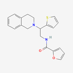 molecular formula C20H20N2O2S B2725048 N-(2-(3,4-二氢异喹啉-2(1H)-基)-2-(噻吩-2-基)乙基)呋喃-2-甲酰胺 CAS No. 898424-56-1