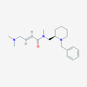 molecular formula C20H31N3O B2725069 (E)-N-[[(2R)-1-Benzylpiperidin-2-yl]methyl]-4-(dimethylamino)-N-methylbut-2-enamide CAS No. 2411181-46-7