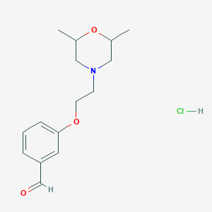 3-[2-(2,6-Dimethyl-4-morpholinyl)ethoxy]benzaldehyde hydrochloride