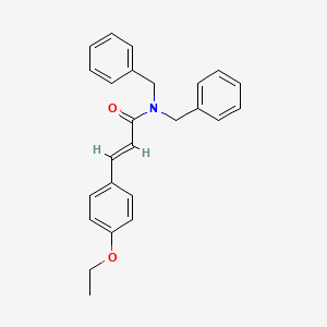 molecular formula C25H25NO2 B2725081 N,N-二苄基-3-(4-乙氧基苯基)丙烯酰胺 CAS No. 329777-49-3