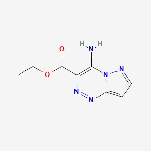 molecular formula C8H9N5O2 B2725091 乙酸4-氨基吡唑并[5,1-c][1,2,4]三嗪-3-羧酸酯 CAS No. 6841-01-6