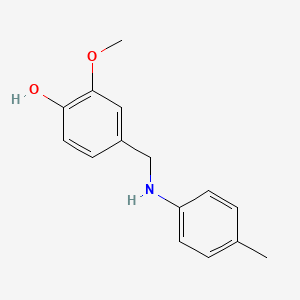 molecular formula C15H17NO2 B2725110 2-Methoxy-4-{[(4-methylphenyl)amino]methyl}phenol CAS No. 58285-78-2