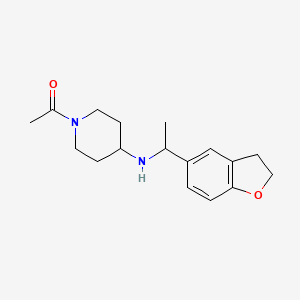 1-(4-{[1-(2,3-Dihydro-1-benzofuran-5-yl)ethyl]amino}piperidin-1-yl)ethan-1-one