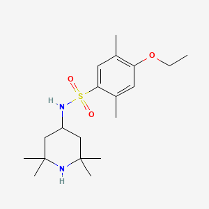 molecular formula C19H32N2O3S B2725121 4-ethoxy-2,5-dimethyl-N-(2,2,6,6-tetramethylpiperidin-4-yl)benzenesulfonamide CAS No. 723743-41-7