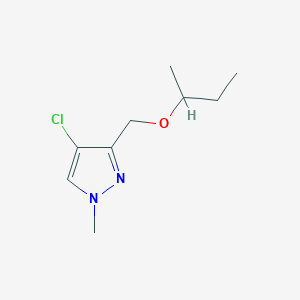 molecular formula C9H15ClN2O B2725122 3-(sec-butoxymethyl)-4-chloro-1-methyl-1H-pyrazole CAS No. 1855940-96-3