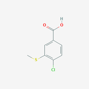 molecular formula C8H7ClO2S B2725126 4-氯-3-(甲硫基)苯甲酸 CAS No. 166811-60-5
