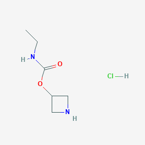 molecular formula C6H13ClN2O2 B2725130 氯化氢乙酸2-乙氧羰基氮杂环丁烷 CAS No. 2171815-27-1