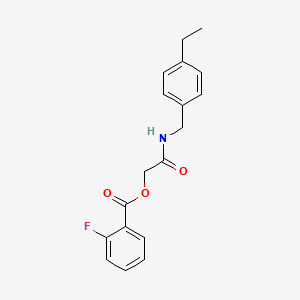 2-((4-Ethylbenzyl)amino)-2-oxoethyl 2-fluorobenzoate
