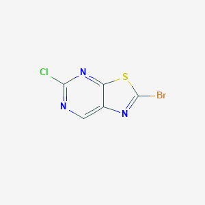 molecular formula C5HBrClN3S B2725148 2-Bromo-5-chloro-[1,3]thiazolo[5,4-d]pyrimidine CAS No. 2361568-37-6
