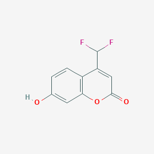 molecular formula C10H6F2O3 B2725149 4-(二氟甲基)-7-羟基-2H-香豆素-2-酮 CAS No. 2089257-15-6