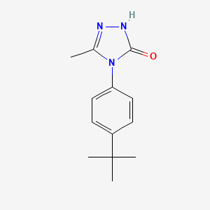 molecular formula C13H17N3O B2725158 4-[4-(tert-butyl)phenyl]-5-methyl-2,4-dihydro-3H-1,2,4-triazol-3-one CAS No. 860612-43-7