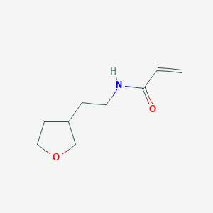 molecular formula C9H15NO2 B2725159 N-[2-(Oxolan-3-yl)ethyl]prop-2-enamide CAS No. 1693890-00-4
