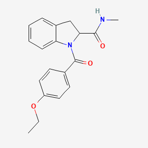 molecular formula C19H20N2O3 B2725166 1-(4-ethoxybenzoyl)-N-methylindoline-2-carboxamide CAS No. 1101191-30-3