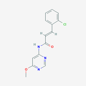 molecular formula C14H12ClN3O2 B2725182 (E)-3-(2-chlorophenyl)-N-(6-methoxypyrimidin-4-yl)acrylamide CAS No. 1421587-92-9