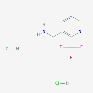 molecular formula C7H9Cl2F3N2 B2725193 (2-(三氟甲基)吡啶-3-基)甲胺二盐酸盐 CAS No. 1380300-70-8