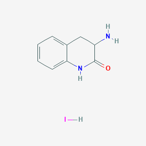 molecular formula C9H11IN2O B2725209 3-amino-3,4-dihydro-2(1H)-quinolinone hydroiodide CAS No. 40615-17-6; 913394-17-9