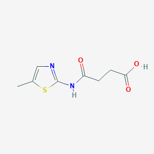 molecular formula C8H10N2O3S B2725223 4-[(5-Methyl-1,3-thiazol-2-yl)amino]-4-oxobutanoic acid CAS No. 888125-33-5