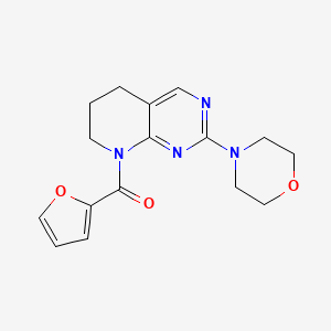 molecular formula C16H18N4O3 B2725241 furan-2-yl(2-morpholino-6,7-dihydropyrido[2,3-d]pyrimidin-8(5H)-yl)methanone CAS No. 2191214-07-8