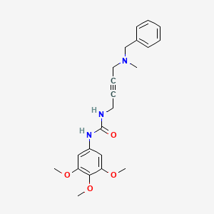 molecular formula C22H27N3O4 B2725259 1-(4-(Benzyl(methyl)amino)but-2-yn-1-yl)-3-(3,4,5-trimethoxyphenyl)urea CAS No. 1396579-33-1