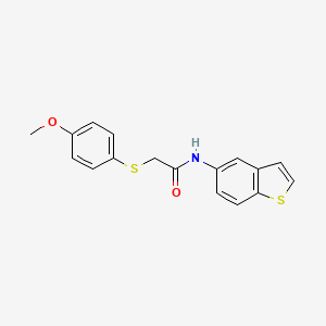 N-(benzo[b]thiophen-5-yl)-2-((4-methoxyphenyl)thio)acetamide