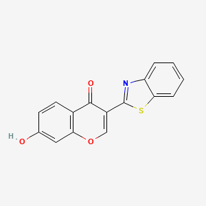 molecular formula C16H9NO3S B2725271 3-(1,3-Benzothiazol-2-yl)-7-hydroxychromen-4-one CAS No. 58629-13-3