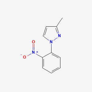 molecular formula C10H9N3O2 B2725279 3-Methyl-1-(2-nitrophenyl)pyrazole CAS No. 57510-92-6