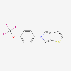 molecular formula C13H8F3NOS B2725303 5-[4-(trifluoromethoxy)phenyl]-5H-thieno[2,3-c]pyrrole CAS No. 338780-82-8