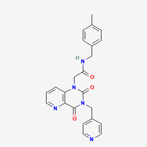 molecular formula C23H21N5O3 B2725314 2-(2,4-dioxo-3-(pyridin-4-ylmethyl)-3,4-dihydropyrido[3,2-d]pyrimidin-1(2H)-yl)-N-(4-methylbenzyl)acetamide CAS No. 941902-63-2